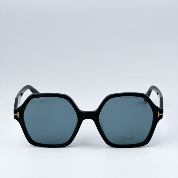 Tom Ford FT1032-F ROMY 01A BRAND NEW Sunglasses Black Blue Square Oversized - Picture 7 of 13